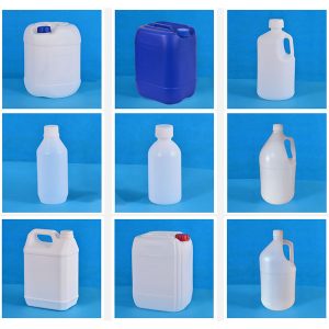 Recipiente moldeado por soplado para reactivos químicos de alta pureza