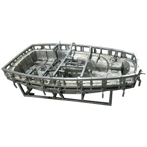 Molde de moldeo rotacional para casco de barco