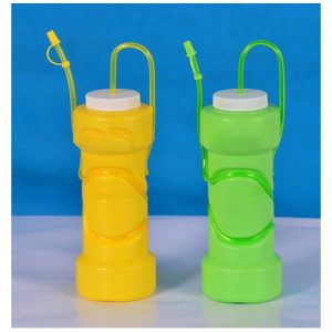 Botella ligera con pajita moldeada por soplado