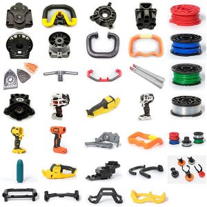 Componentes termoplásticos moldeados por inyección para herramientas eléctricas